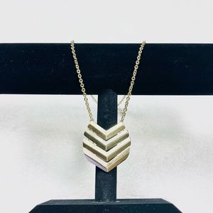 Express Arrows Gold Tone Date Night Statement Necklace Costume Fashion Jewelry